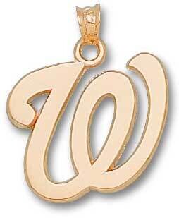 Washington Nationals W 3/4 Sterling Silver NAT002-SS, MPN: NAT002-SS, 191101772122