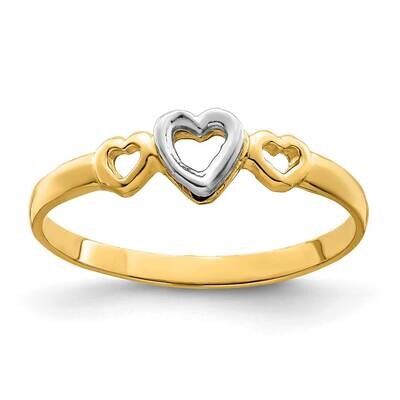 Hearts Ring 14k Two-Tone Gold K9804, MPN: K9804,