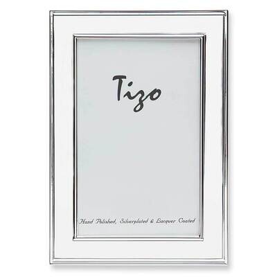 Silver-Plated Plain Grooved Border 7.5X9.5 Frame GM7043, MPN: GM7043,