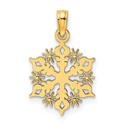 Snowflake Pendant 14k Polished Gold K9862, MPN: K9862,