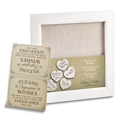 Lillian Rose Small Guest Signing Hearts Frame GM21908, MPN: GM21908, 710309435402
