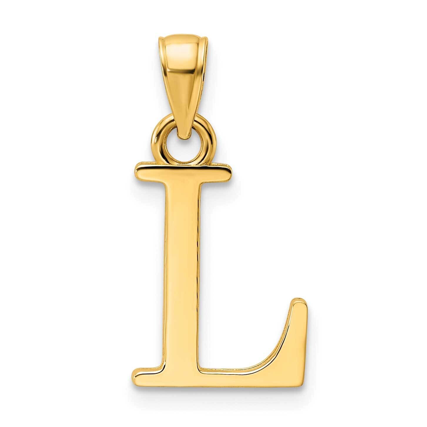 Letter L Pendant 14k Polished Gold K9810L, MPN: K9810L, 196904090510