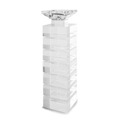 Crystal Glass Large Illusion Candle Holder GM19991, MPN: GM19991,