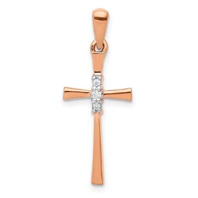 .03Ct. Diamond Cross Pendant 10k Rose Gold PM5011-003-1RA by Men&#39;s Jewelry and Accessories, MPN: PM…
