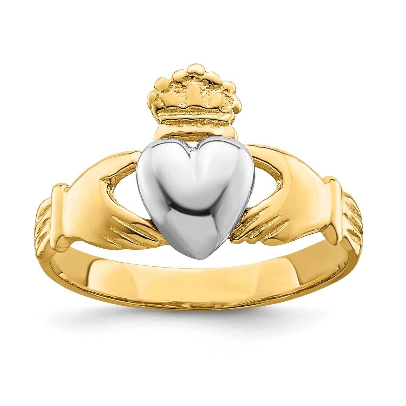 Tt Yellow &amp; White Gold Baby Claddagh Ring Development 14k Gold K9805, MPN: K9805, 196904055861