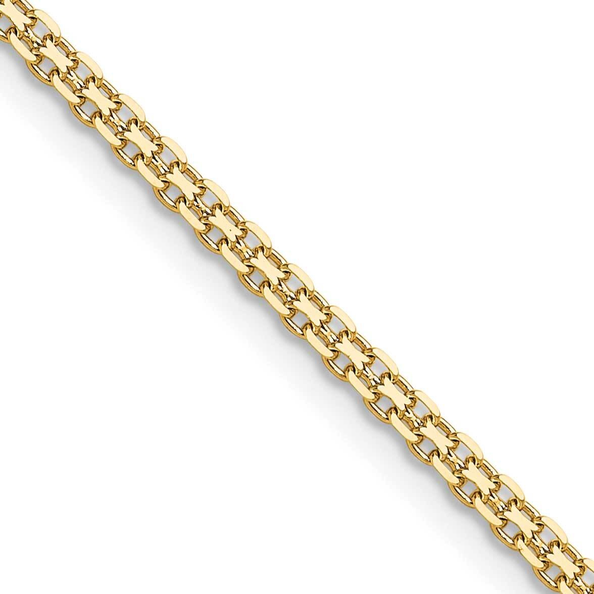 2.2mm Lightweight Flat Bismark Chain 18 Inch 14k Gold HLF20-18, MPN: HLF20-18,