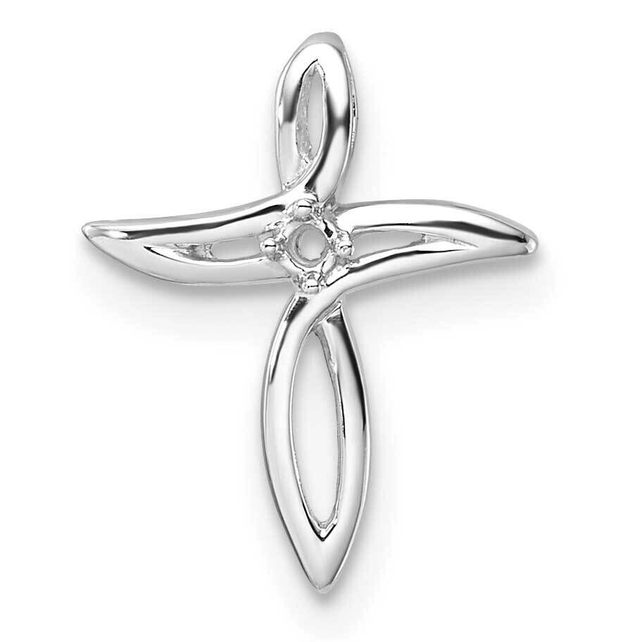 Cross Pendant Mounting 14k White Gold PM5012-002-W, MPN: PM5012-002-W,