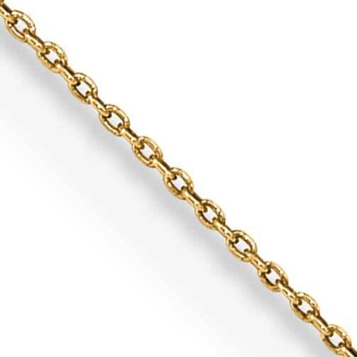 .75mm Cable Pendant Chain 22 Inch 14k Gold PEN135-22, MPN: PEN135-22,