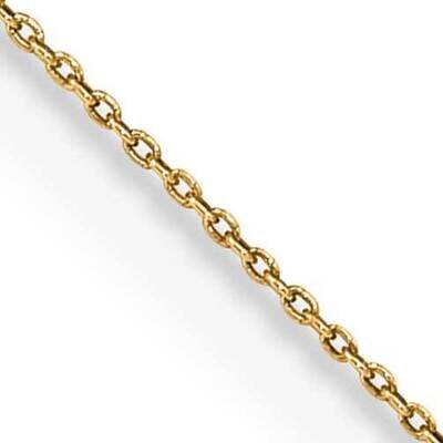 .75mm Cable Pendant Chain 22 Inch 14k Gold PEN135-22, MPN: PEN135-22,