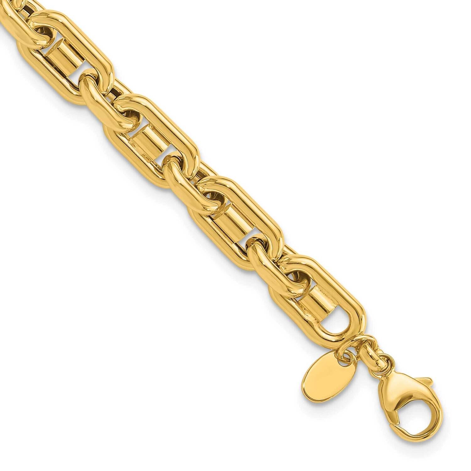 Link Men&#39;s Bracelet 6.5 Inch 14k Polished Gold GB289-8.75 by Men&#39;s Jewelry and Accessories, MPN: GB…
