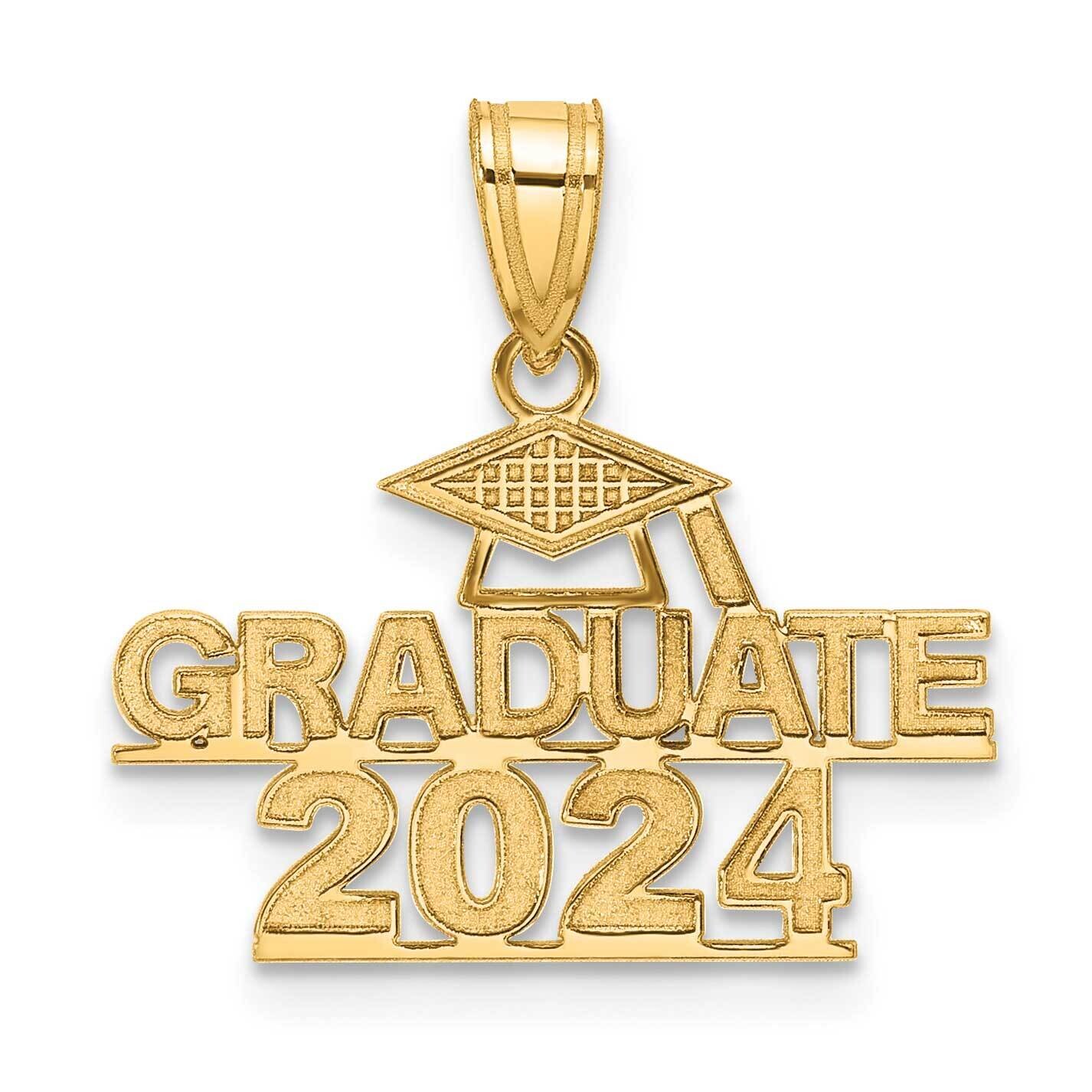 Graduate 2024 Under Cap Charm 14k Polished Gold K8814-24, MPN: K8814-24,