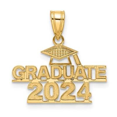 Graduate 2024 Under Cap Charm 14k Polished Gold K8814-24, MPN: K8814-24,