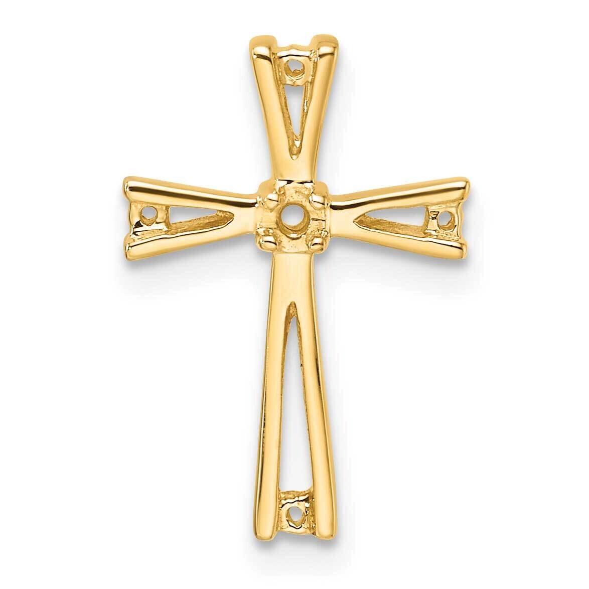 Cross Pendant Mounting 14k Gold PM5018-008-Y