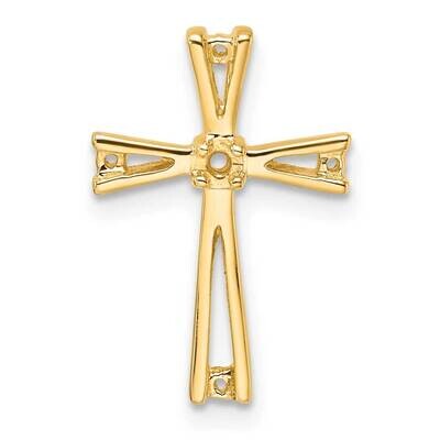 Cross Pendant Mounting 14k Gold PM5018-008-Y, MPN: PM5018-008-Y,