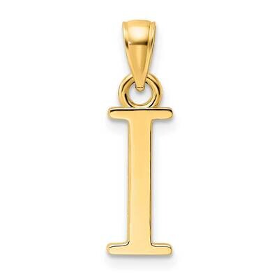 Letter I Pendant 14k Polished Gold K9810I, MPN: K9810I, 196904086254