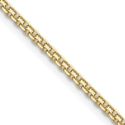 2.2mm Lightweight Flat Bismark Chain 16 Inch 14k Gold HLF20-16, MPN: HLF20-16,