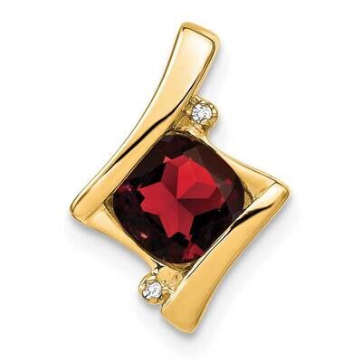 Garnet Diamond Pendant 10k Gold PM7033-GA-001-1YA, MPN: PM7033-GA-001-1YA,