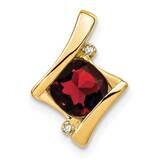 Garnet Diamond Pendant 10k Gold PM7033-GA-001-1YA, MPN: PM7033-GA-001-1YA,