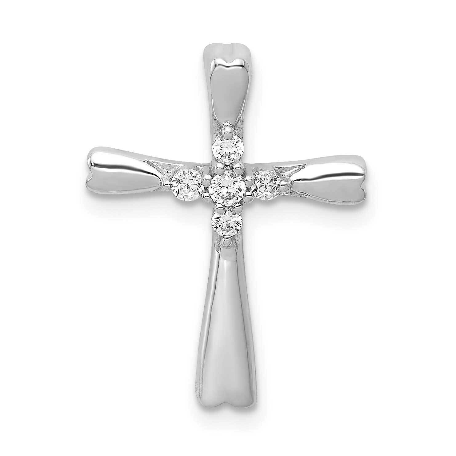 1/6Ct. 5-Stone Diamond Cross Chain Slide 20 Inch 10k White Gold PM5013-016-1WA