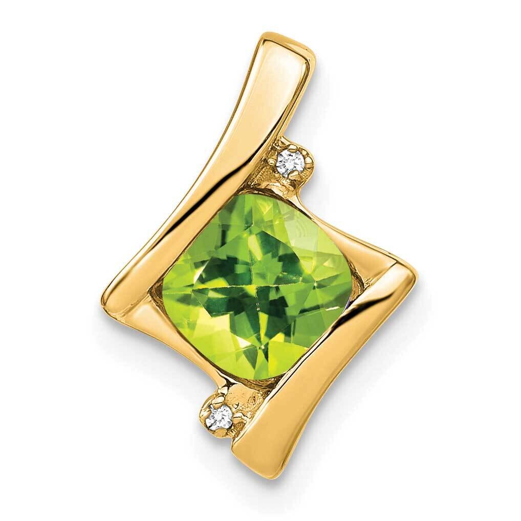 Peridot Diamond Pendant 10k Gold PM7033-PE-001-1YA, MPN: PM7033-PE-001-1YA,