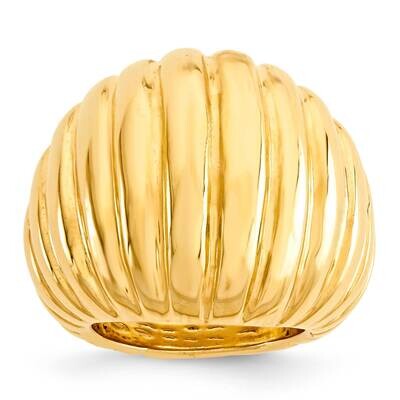 Domed Ring-Electroform-Yellow Sterling Silver J293229240352, MPN: J293229240352,