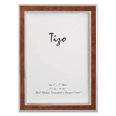 Faux Stingray Brown 7.5X9.5 Photo Frame GM12502, MPN: GM12502,