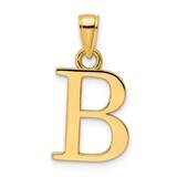 Letter B Initial Pendant 14k Gold K9810B, MPN: K9810B, 196904084298