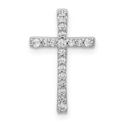 1/5Ct. Diamond Latin Cross Chain Slide 18 Inch 10k White Gold PM4976-020-1WA by Men&#39;s Jewelry and A…