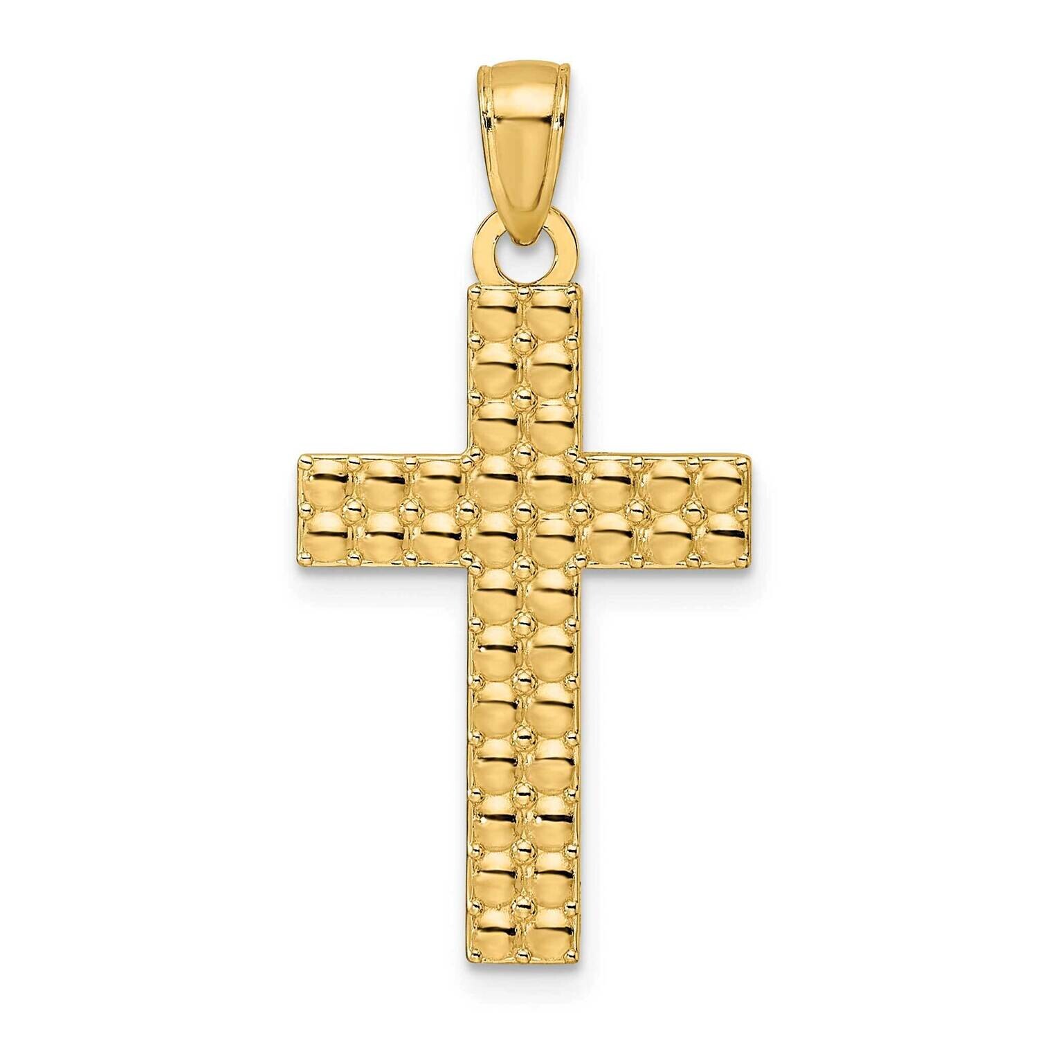 &amp; Textured Cross Pendant 14k Polished Gold K9923, MPN: K9923,