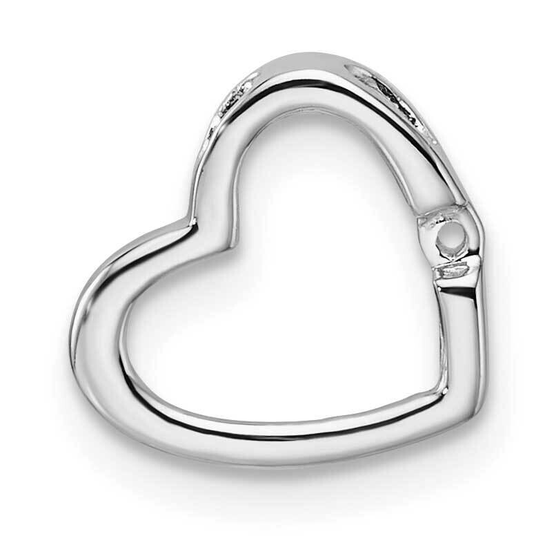 Heart Chain Slide Mounting 14k White Gold PM4837-002-W, MPN: PM4837-002-W,
