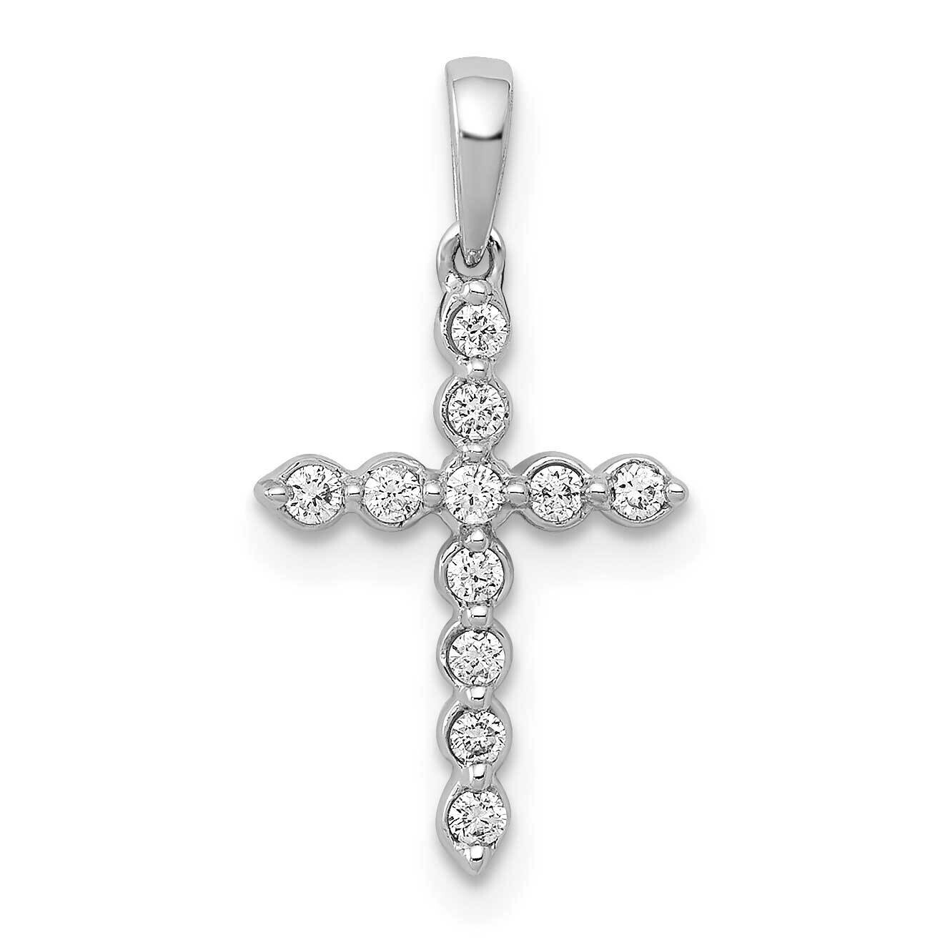 1/10Ct. Diamond Cross Pendant 10k White Gold PM4974-010-1WA by Men&#39;s Jewelry and Accessories, MPN: …