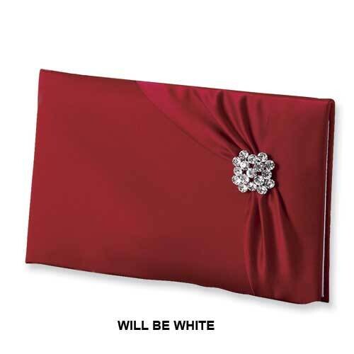 White Garbo Holds 600 Signatures Guest Book GM4051, MPN: GM4051,