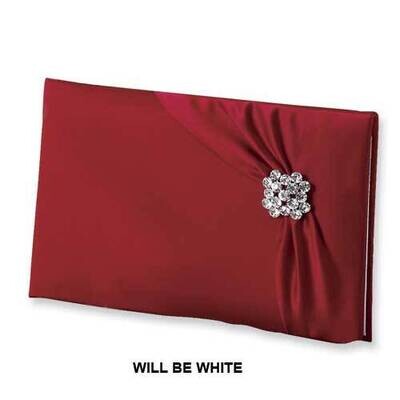 White Garbo Holds 600 Signatures Guest Book GM4051, MPN: GM4051,
