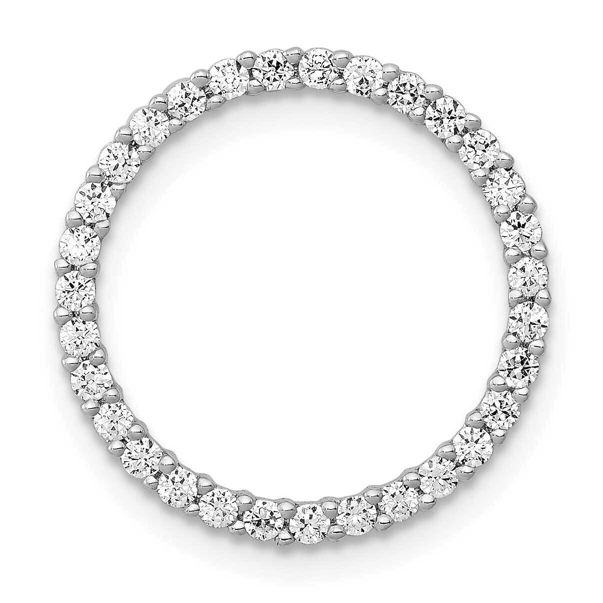 3/8Ct. Diamond Circle Chain Slide 10k White Gold PM4712-040-1WA