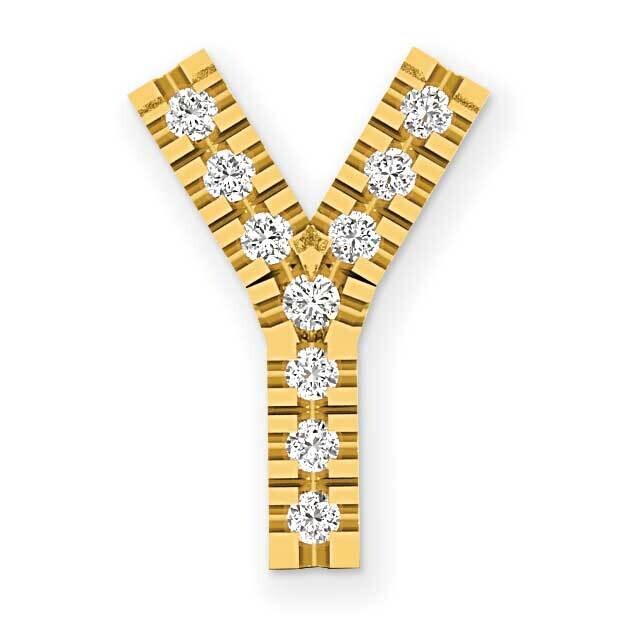 Yellow Diamond Initial Y Charm 14k Gold PM5221Y-008-YA, MPN: PM5221Y-008-YA, 196904077337