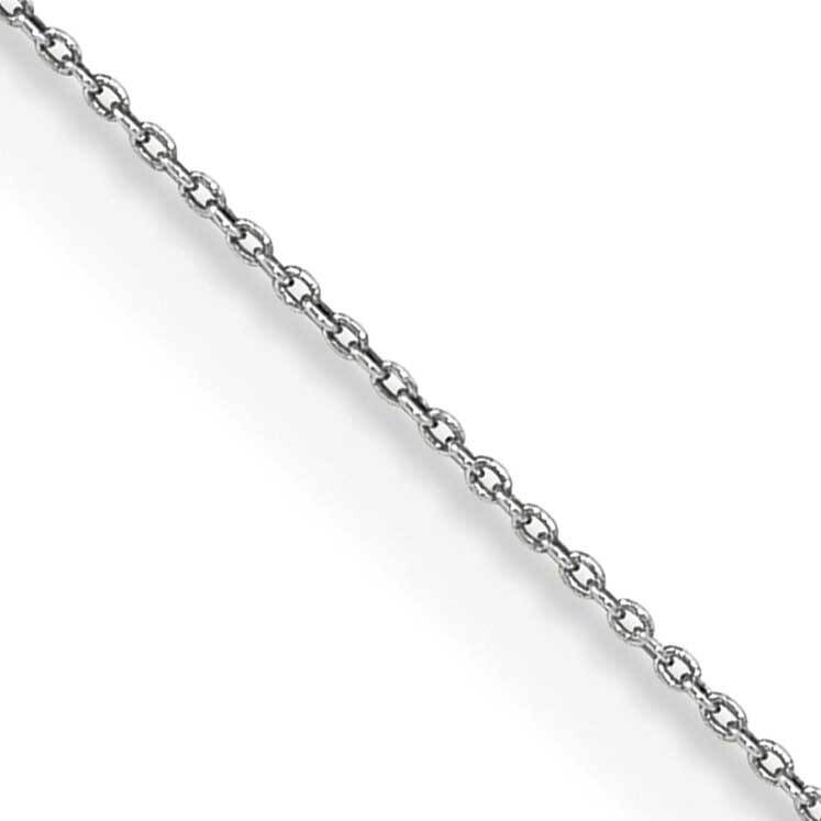 .75mm Cable Pendant Chain 22 Inch 14k White Gold PEN143-22