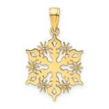 Snowflake Pendant 14k Polished Gold K9861, MPN: K9861,