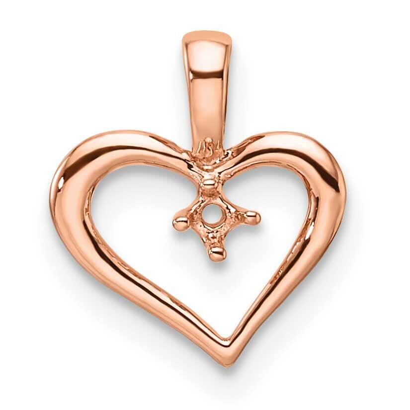 Heart Pendant Mounting 14k Rose Gold PM4817-002-R, MPN: PM4817-002-R,