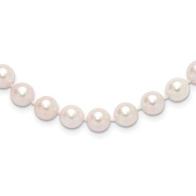 8-9mm Round White Saltwater Akoya Cultured Pearl 24 Inch Necklace 14k Gold PL80AA-24, MPN: PL80AA-2…