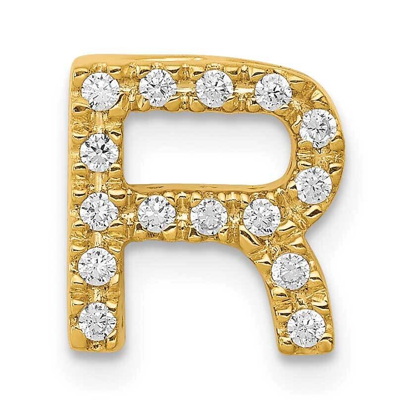 Diamond Letter R Initial Charm 10k Gold PM5221R-016-1YA, MPN: PM5221R-016-1YA,