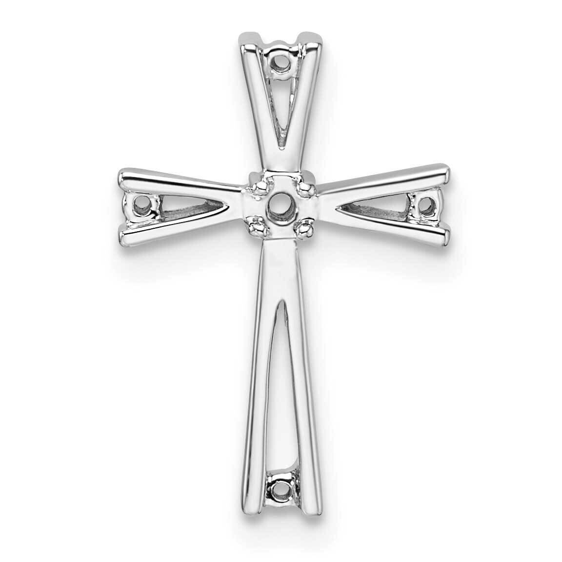 Cross Pendant Mounting 14k White Gold PM5018-008-W, MPN: PM5018-008-W,