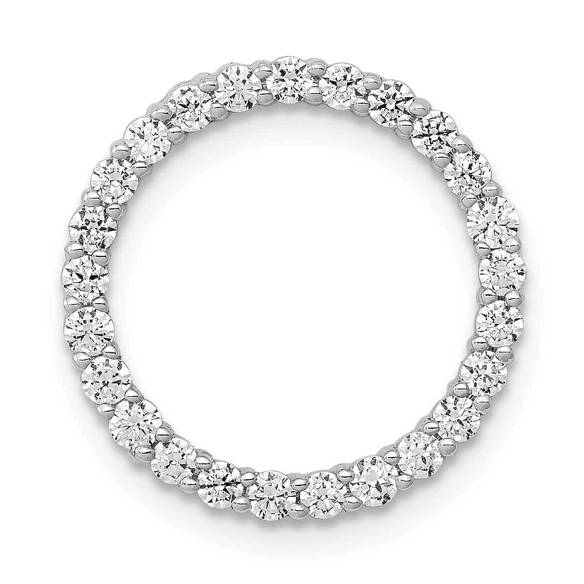 1/2Ct. Diamond Circle Chain Slide 10k White Gold PM4714-050-1WA