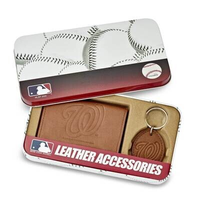 Mlb Washington Nationals Leather Wallet/Keyring Set By Rico Industries GC5258, MPN: GC5258, 9474648…