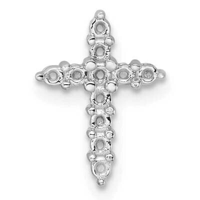 Diamond Cross Pendant Mounting 14k White Gold PM4950-033-W, MPN: PM4950-033-W,