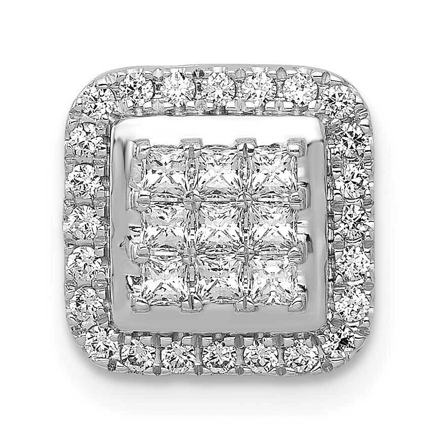 1/2Ct. Diamond Square Cluster Pendant 14k White Gold PM4369-050-WA, MPN: PM4369-050-WA, 883957298153