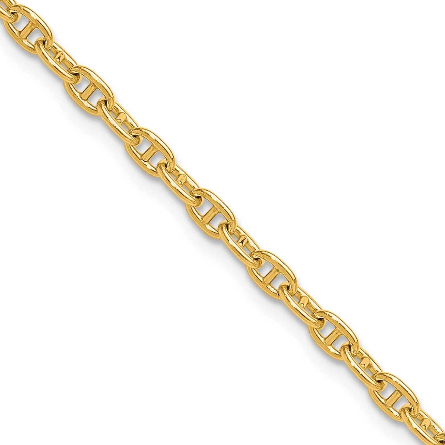 3.0mm Mariners Link Chain 20 Inch 14k Gold MA080-20, MPN: MA080-20,