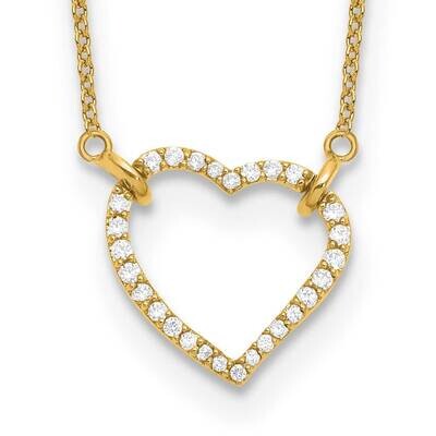 Diamond Heart Pendant Necklace 14k Gold PM1006-020-YA-18, MPN: PM1006-020-YA-18, 191101907449