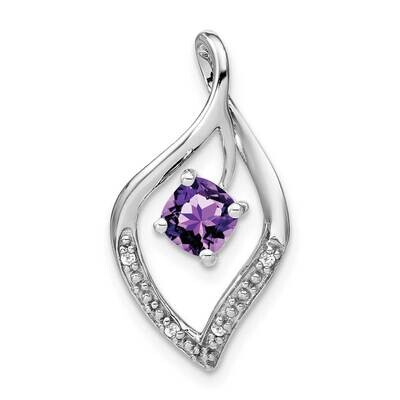 Amethyst Diamond Pendant 14k White Gold PM7035-AM-003-WA, MPN: PM7035-AM-003-WA,