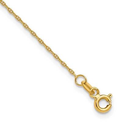 1.05mm Mariners Link Chain 10 Inch 14k Gold MA030-10, MPN: MA030-10,