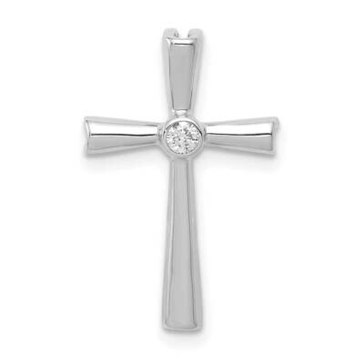 Aa Diamond Cross Chain Slide 10k White Gold PM5017-004-1WA by Men&#39;s Jewelry and Accessories, MPN: P…